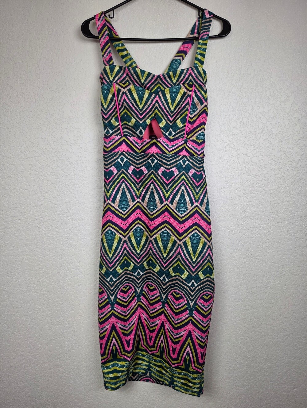 NWT Anthropologie River Island Multicolor Midi Dress Size 12
